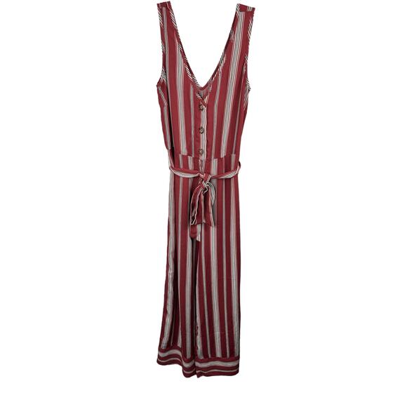 Xhilaration Striped Sleeveless Wide Leg Jumpsuit Romper Small - Picture 1 of 7